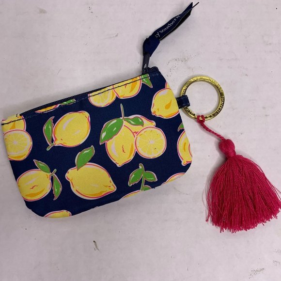 Simply Southern Accessories - Simply Southern Lemon ID Key Coin Tassel Purse